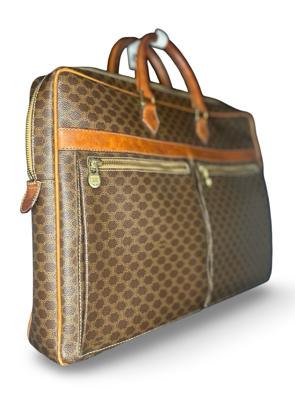 Rare Vintage CELINE Macadam Briefcase |Document tote | Pre Loved Luxury - Picture 5 of 15